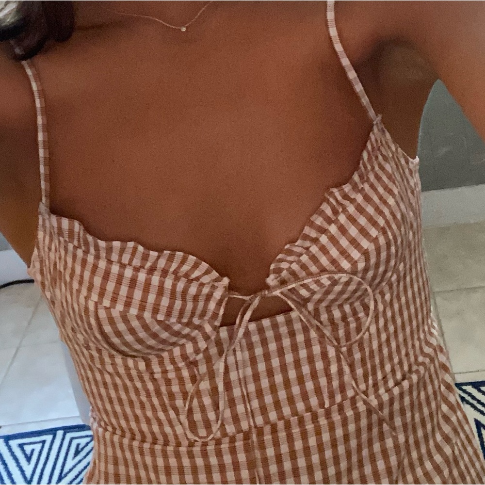 Urban Outfitters Corset Gingham Dress